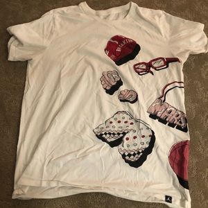 Jordan Spike Lee collage t shirt